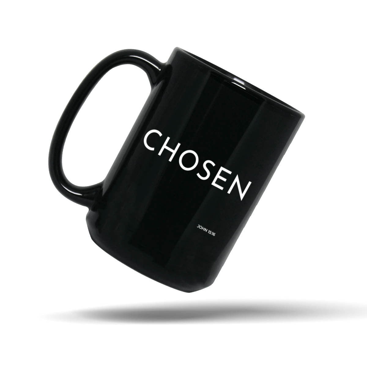 Chosen Black 15oz Scripture Mug Gift – Christian Identity Coffee Gift for Believers | Kingdom Mugs
