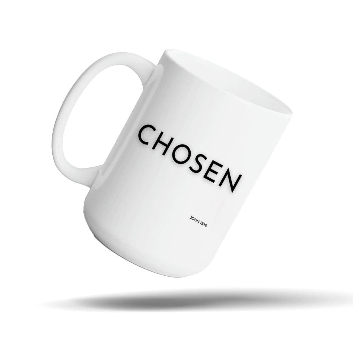 Chosen White 15oz Faith Mug for Women – Chosen Scripture Faith Drinkware | Kingdom Mugs