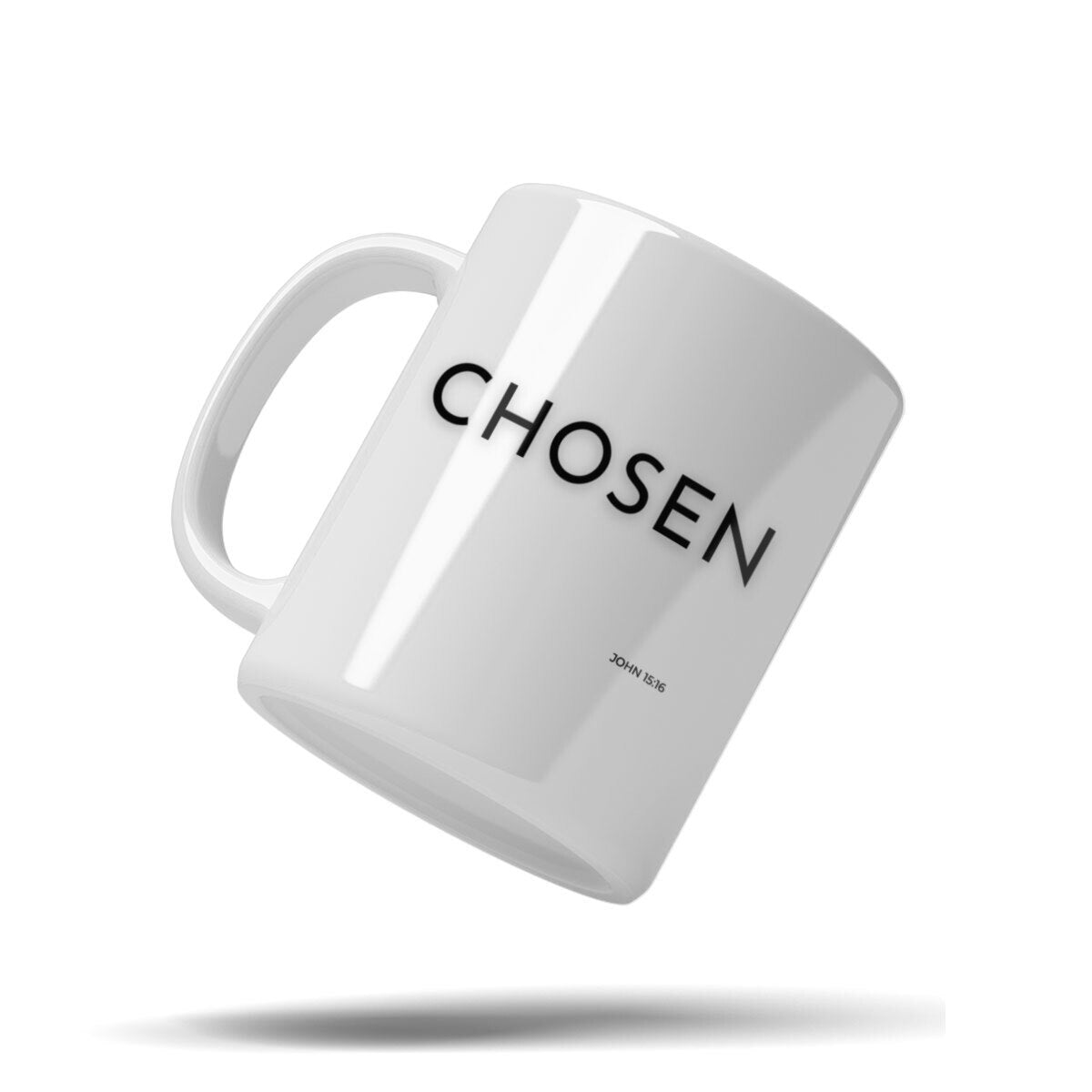 Chosen White 11oz Devotional Mug – Chosen by God Faith Coffee Gift | Kingdom Mugs