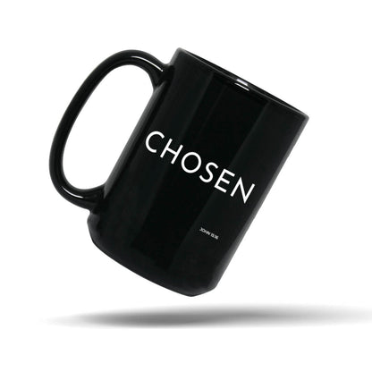 Chosen Black 15oz Scripture Mug Gift – Christian Identity Coffee Gift for Believers | Kingdom Mugs