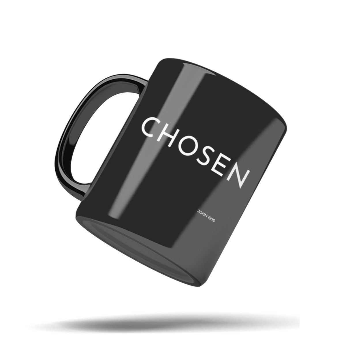 Chosen Black 11oz Christian Coffee Mug – Scripture Identity Gift for Men | Kingdom Mugs
