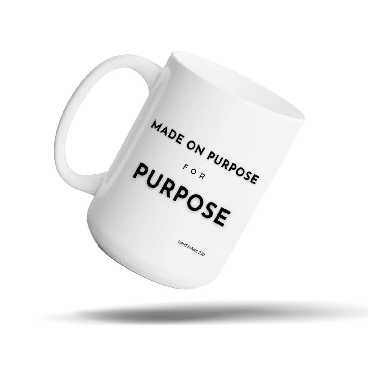 Made On Purpose White 15oz Bible Verse Mug Gift – Unique Christian Drinkware | Kingdom Mugs
